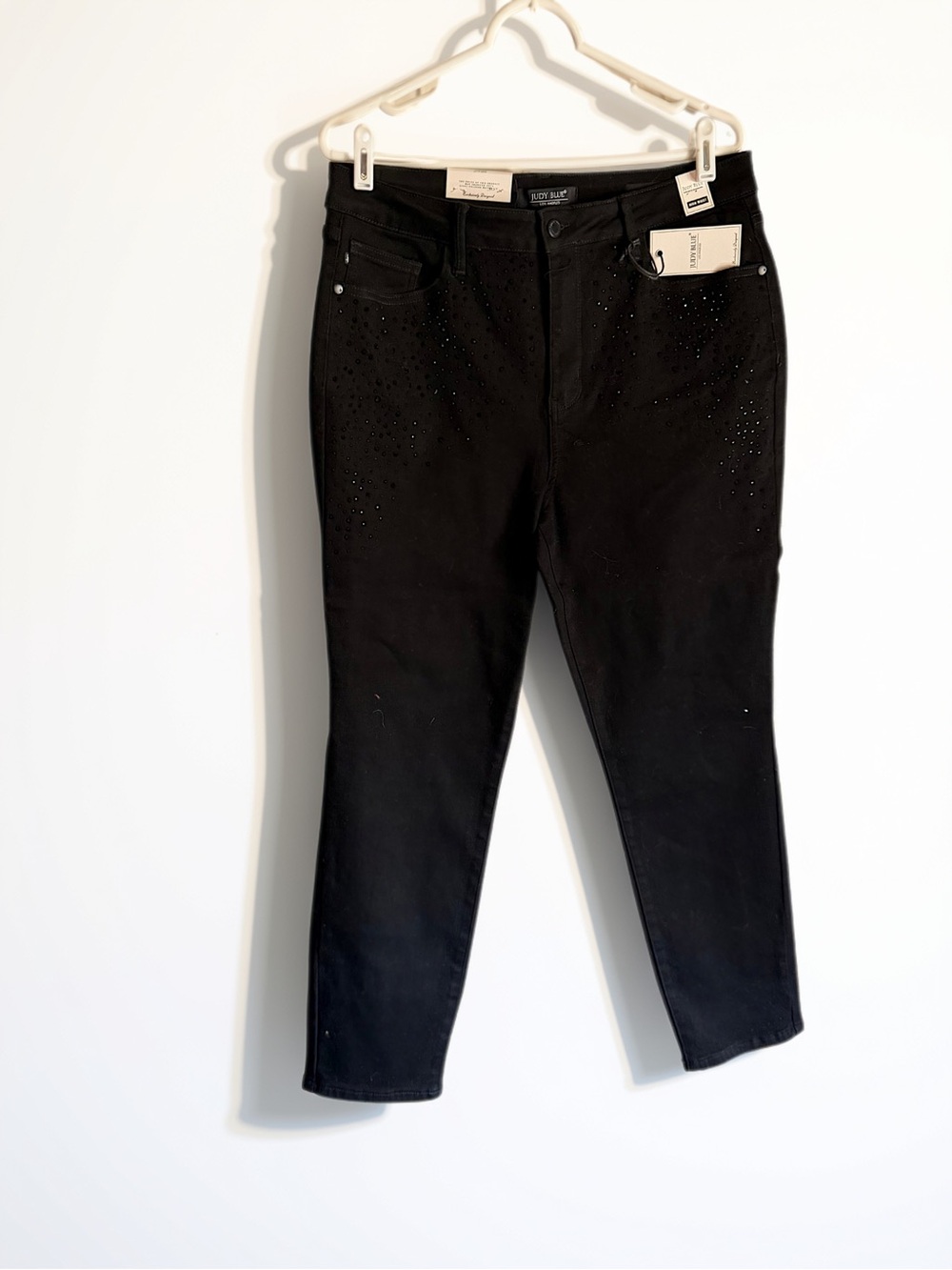 Judy Blue Black Skinny Jeans with Subtle Stud Detail